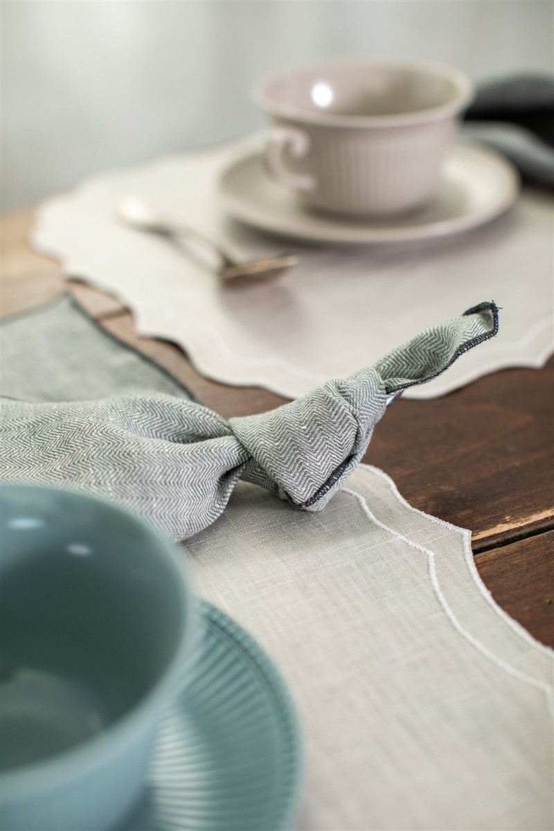 Serviette de table Filo Linen Jacquard