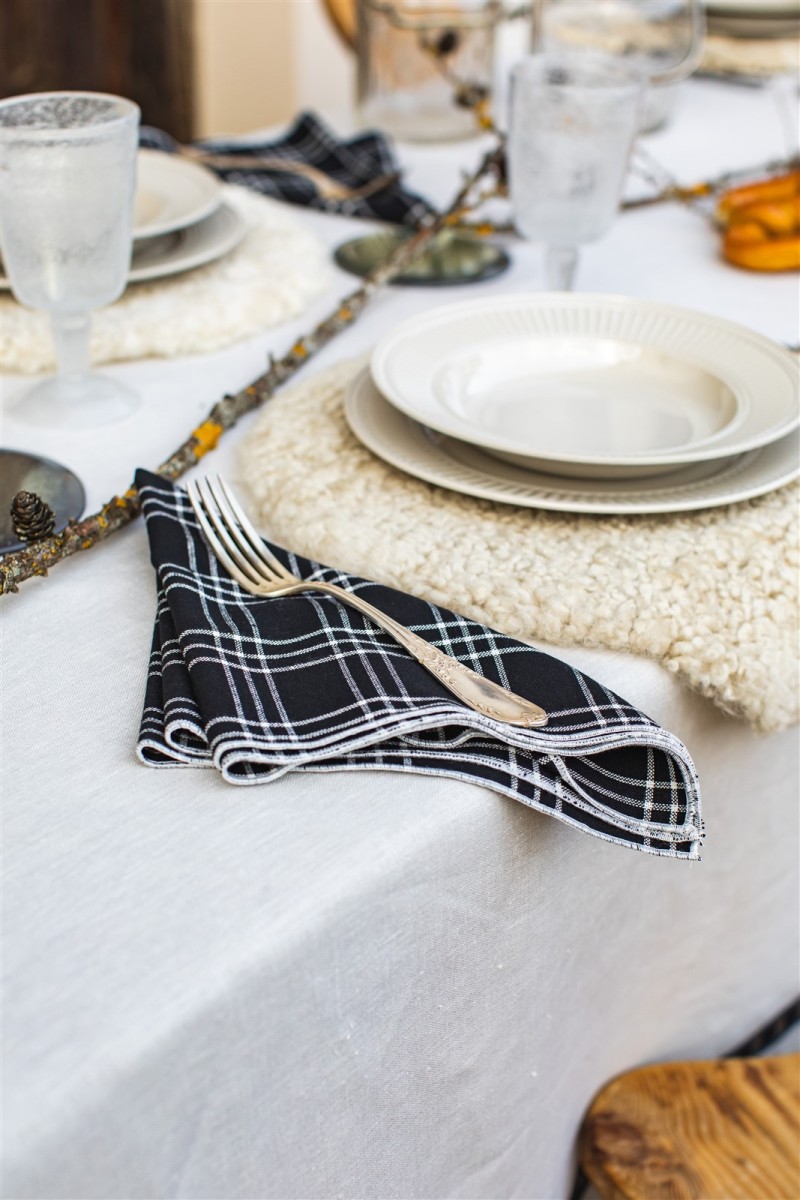 Serviette en fil d'Ecosse