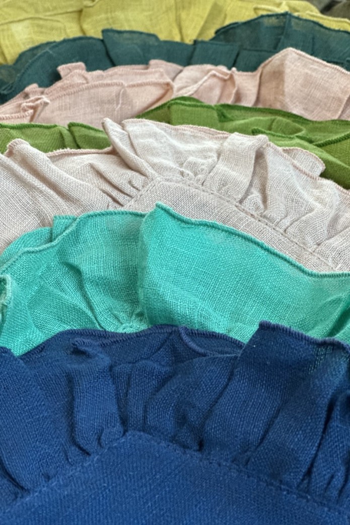 Lot de 12 serviettes de table Gitane assorties 2