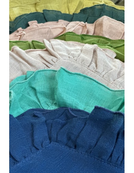 Lot de 12 serviettes de table Gitane assorties