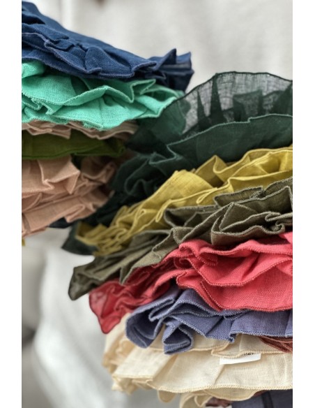 Lot de 12 serviettes de table Gitane assorties