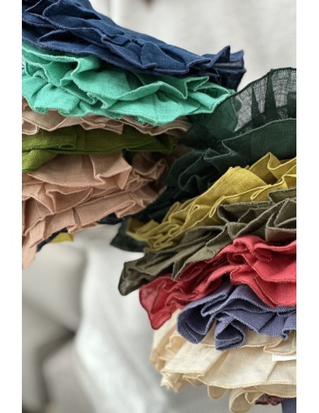 Lot de 12 serviettes de table Gitane assorties