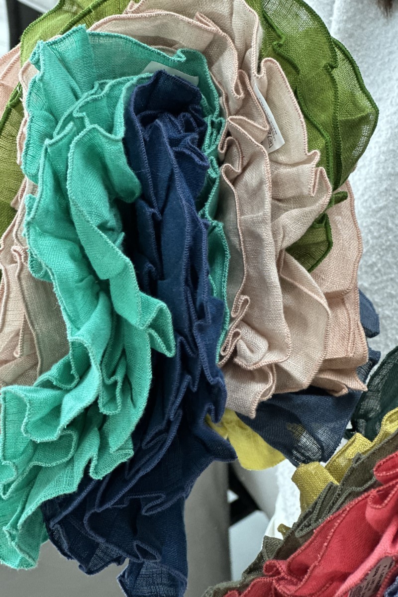 Lot de 12 serviettes de table Gitane assorties