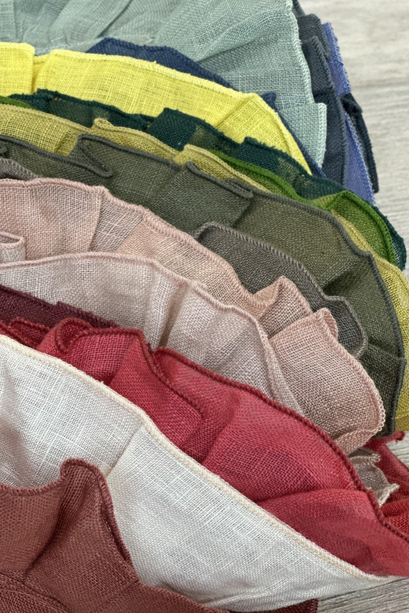 Lot de 12 serviettes de table Gitane assorties