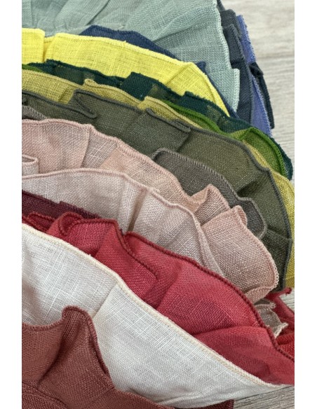 Lot de 12 serviettes de table Gitane assorties