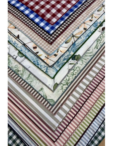 Lot de 12 serviettes Filo assorties