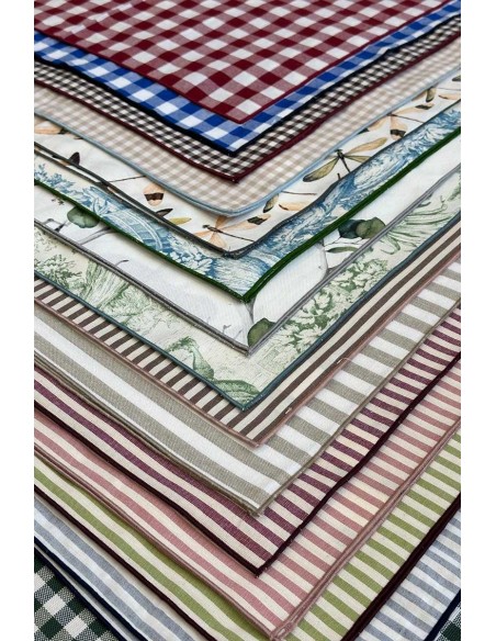 Set di 12 Tovaglioli Filo Assortiti