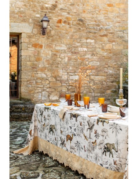 Nappe en lin viscose Ginkgo