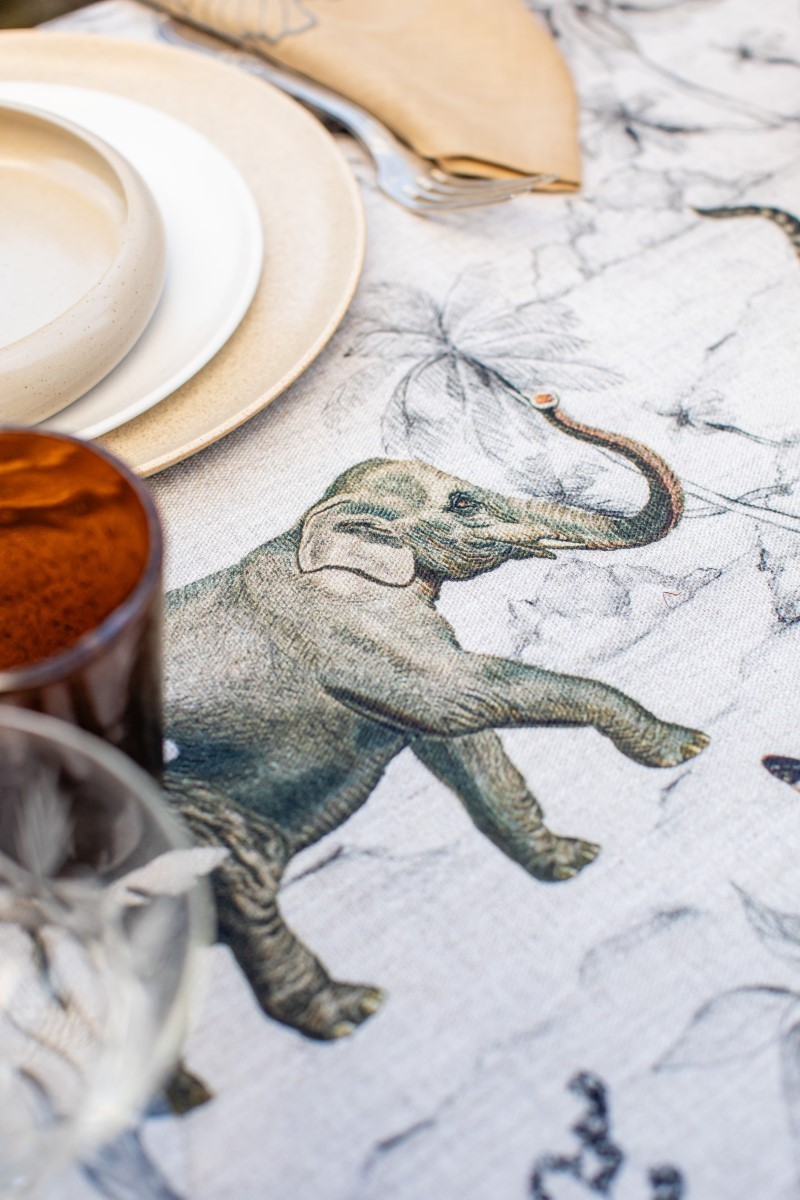 Nappe en lin viscose Ginkgo