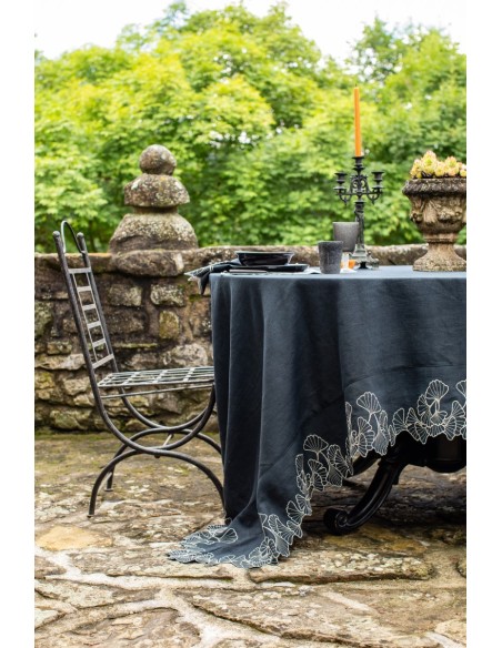 Nappe en lin Ginkgo