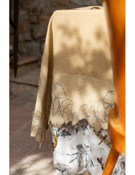 Nappe en lin Ginkgo