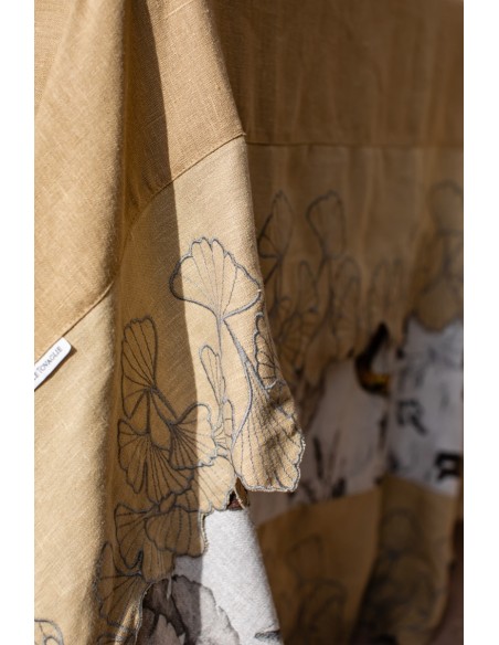 Nappe en lin Ginkgo