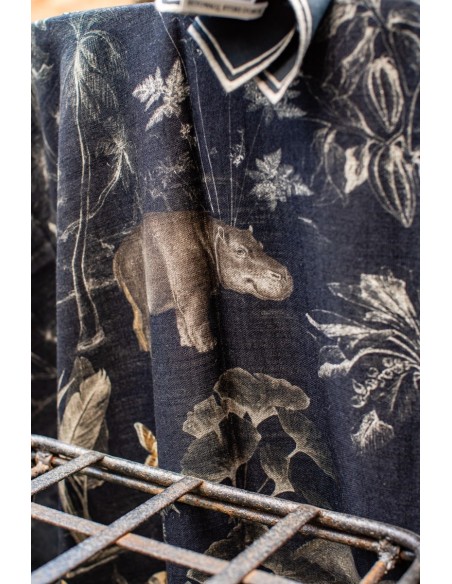 Ginkgo Tablecloth in Viscose Linen
