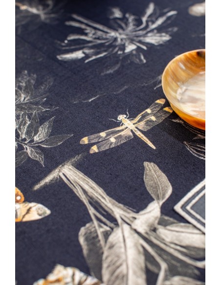 Ginkgo Tablecloth in Viscose Linen