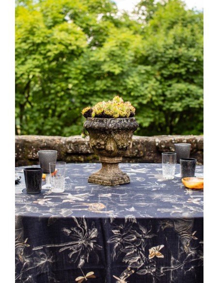 Ginkgo Tablecloth in Viscose Linen
