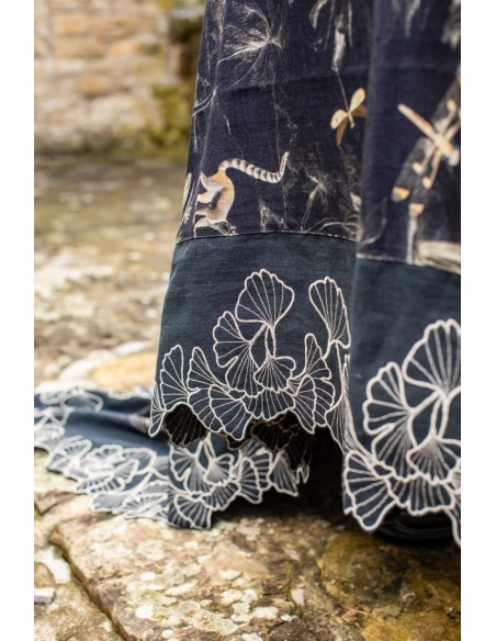 Nappe en lin viscose Ginkgo