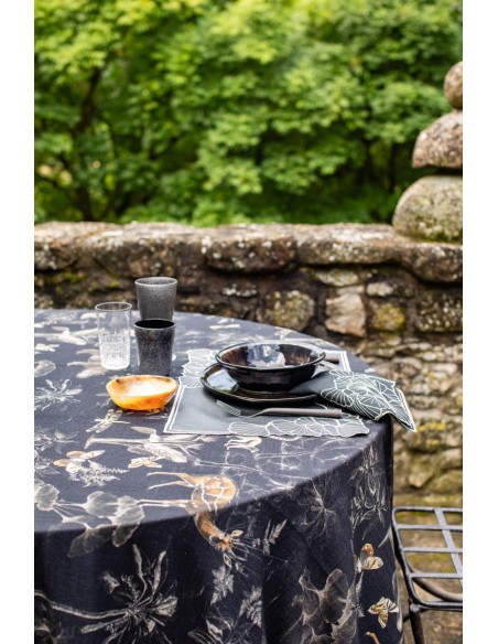 Nappe en lin viscose Ginkgo