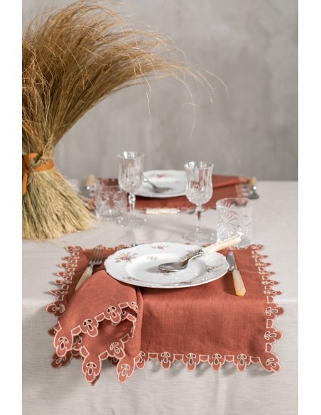 Serviette de table en lin Amalfi