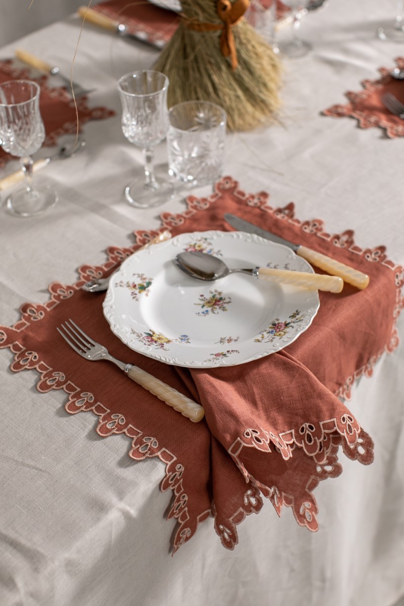 Serviette de table en lin Amalfi