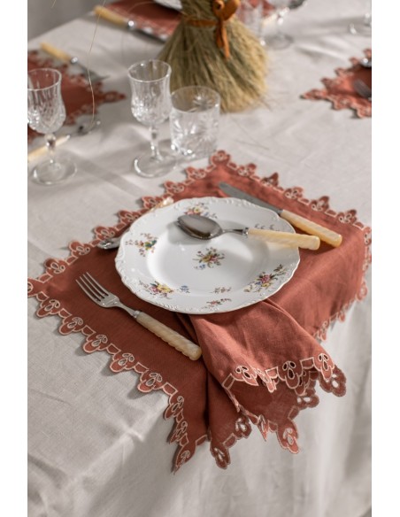 Serviette de table en lin Amalfi