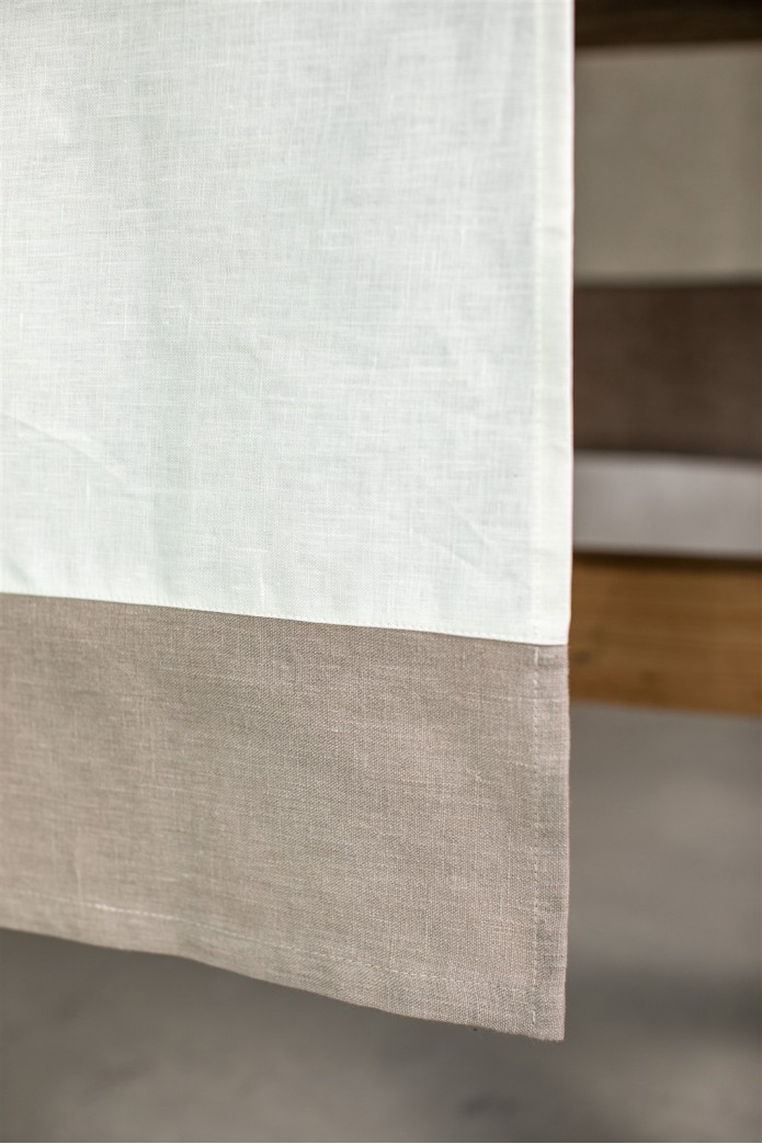 Chemin de table en lin Bauhaus 2