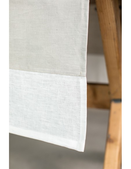 Chemin de table en lin Bauhaus
