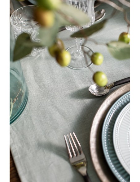 Chemin de table en lin Bauhaus