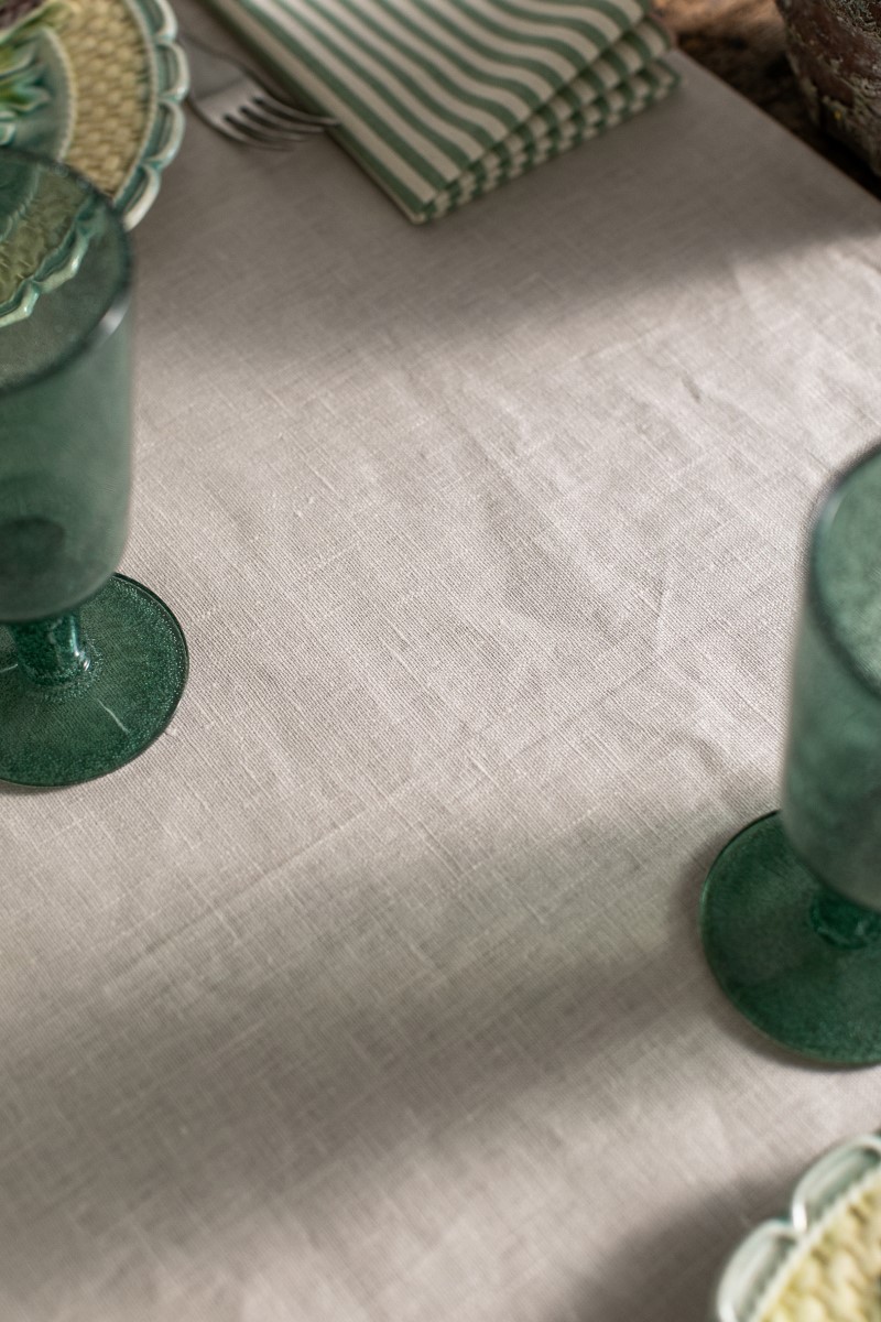 Chemin de table en lin Bauhaus