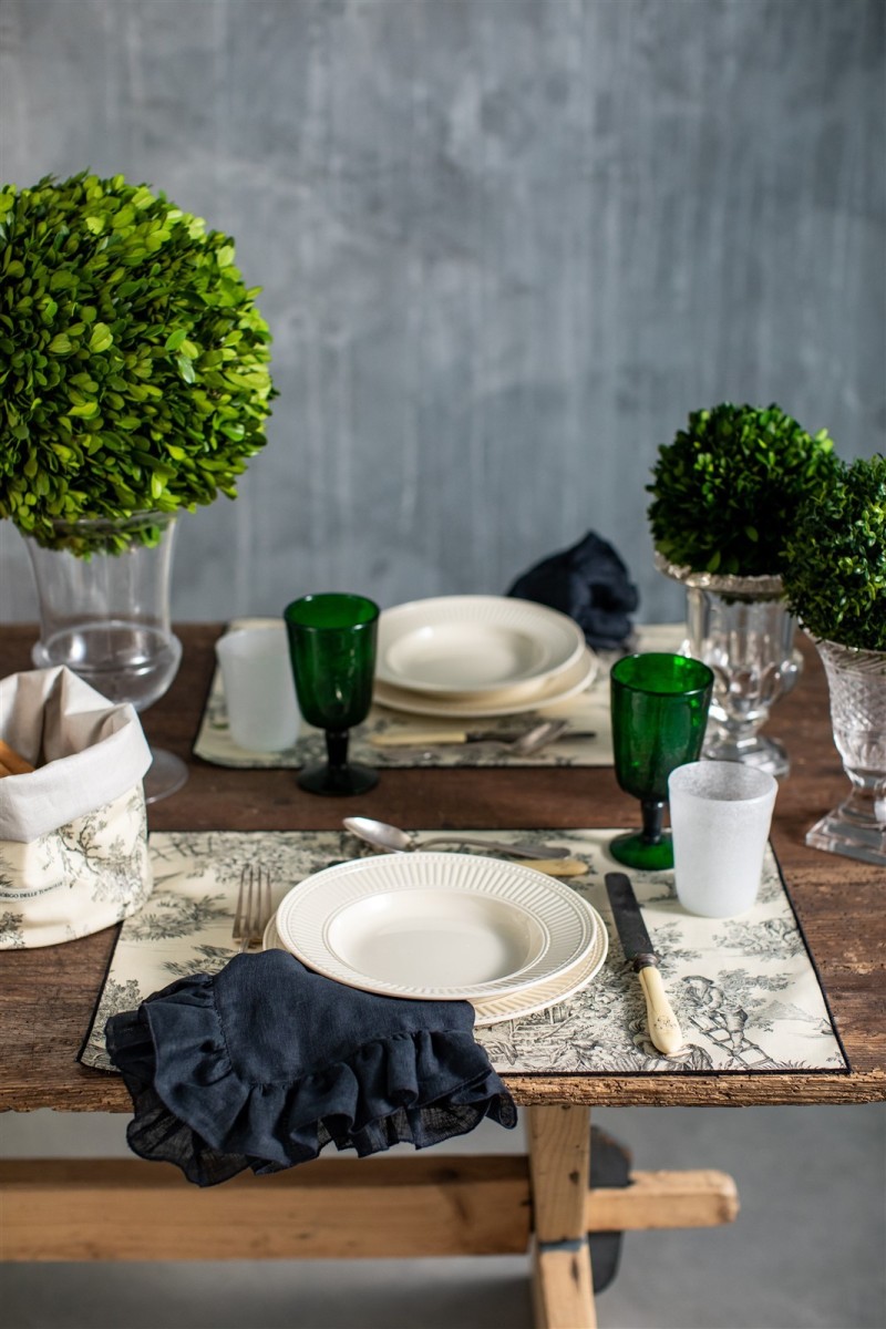 Placemat in Stain Resistant Cotton Filo