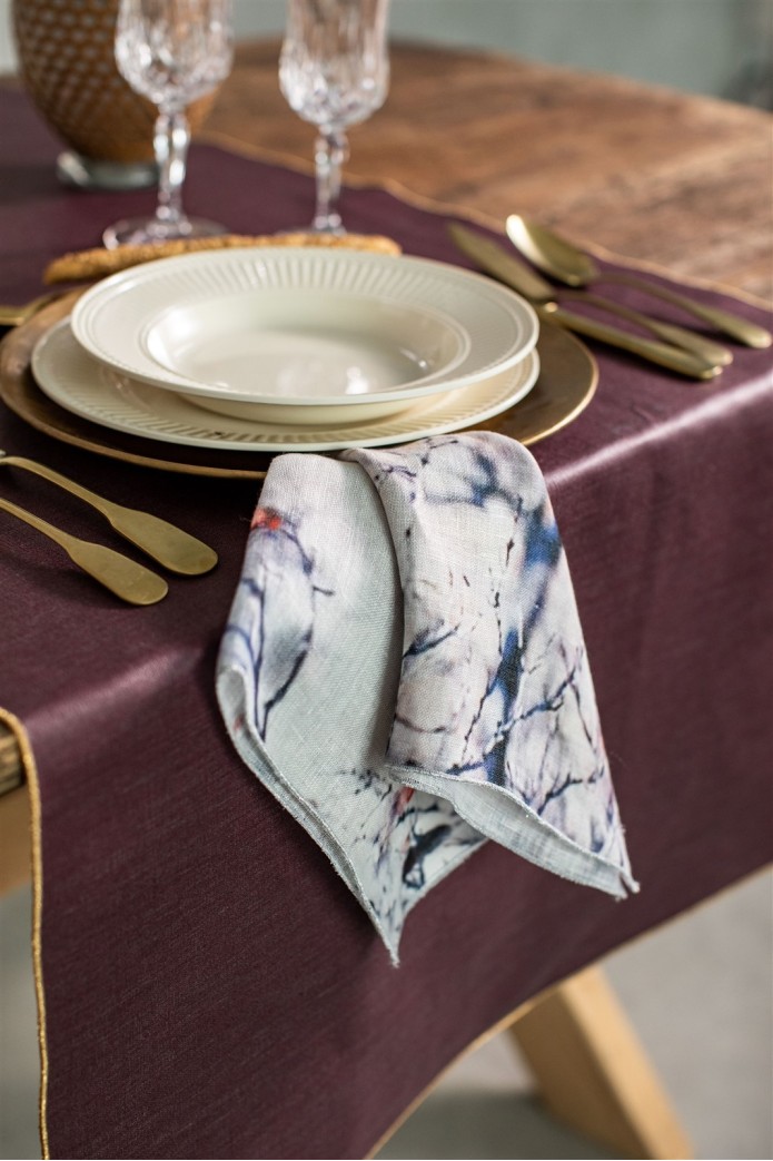 Serviette de table en lin Petals 2