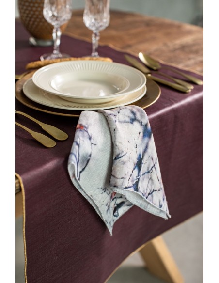 Serviette de table en lin Petals