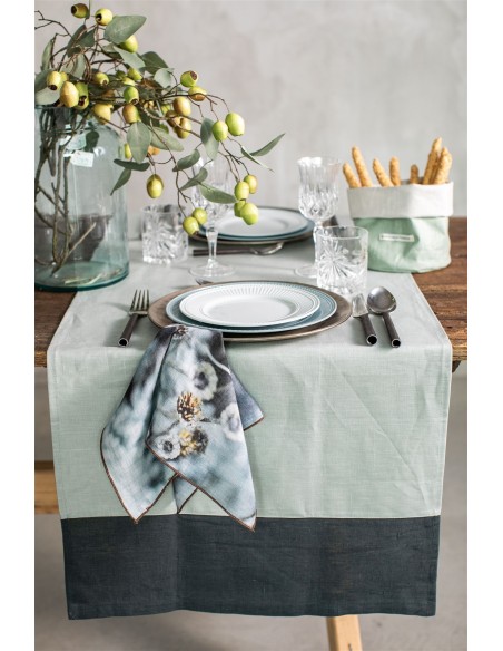 Serviette de table en lin Petals
