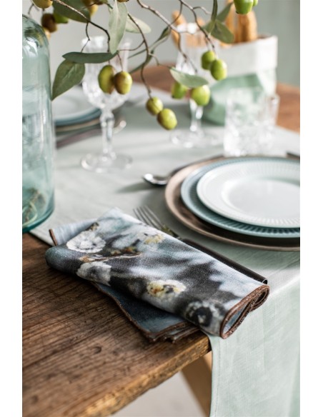 Serviette de table en lin Petals