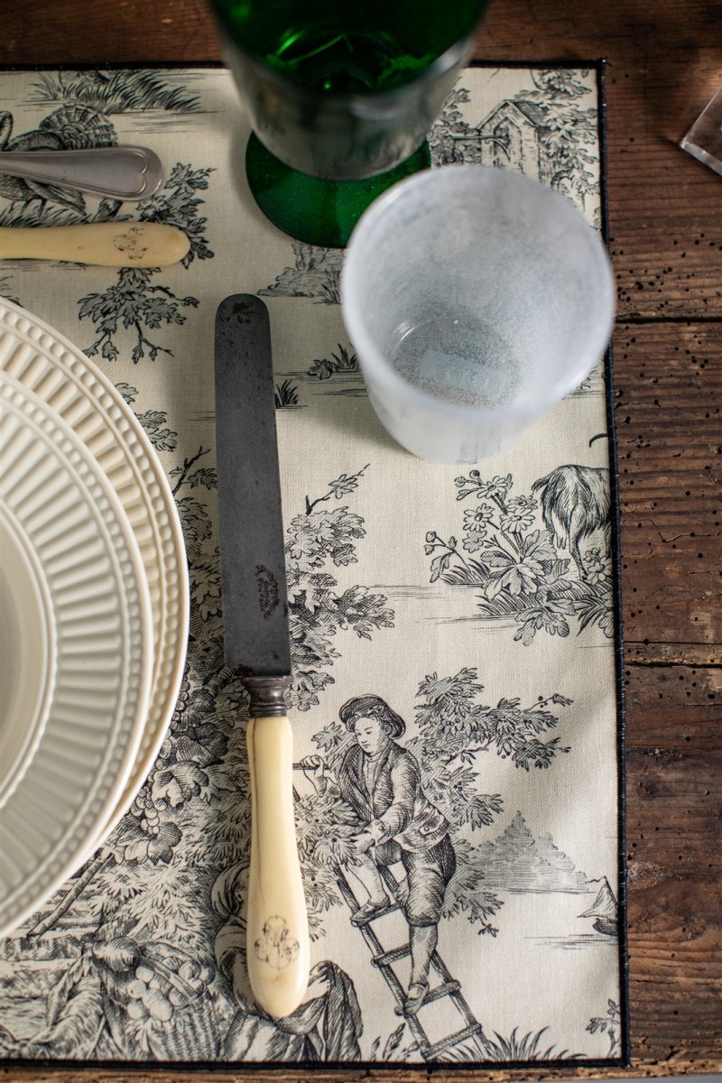 Placemat in Stain Resistant Cotton Filo