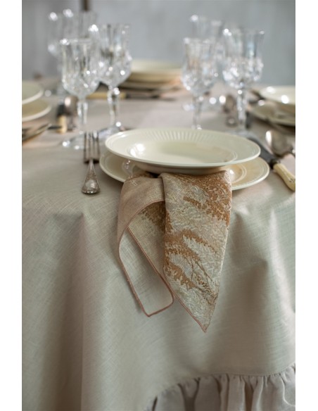 Serviette de table en lin Petals