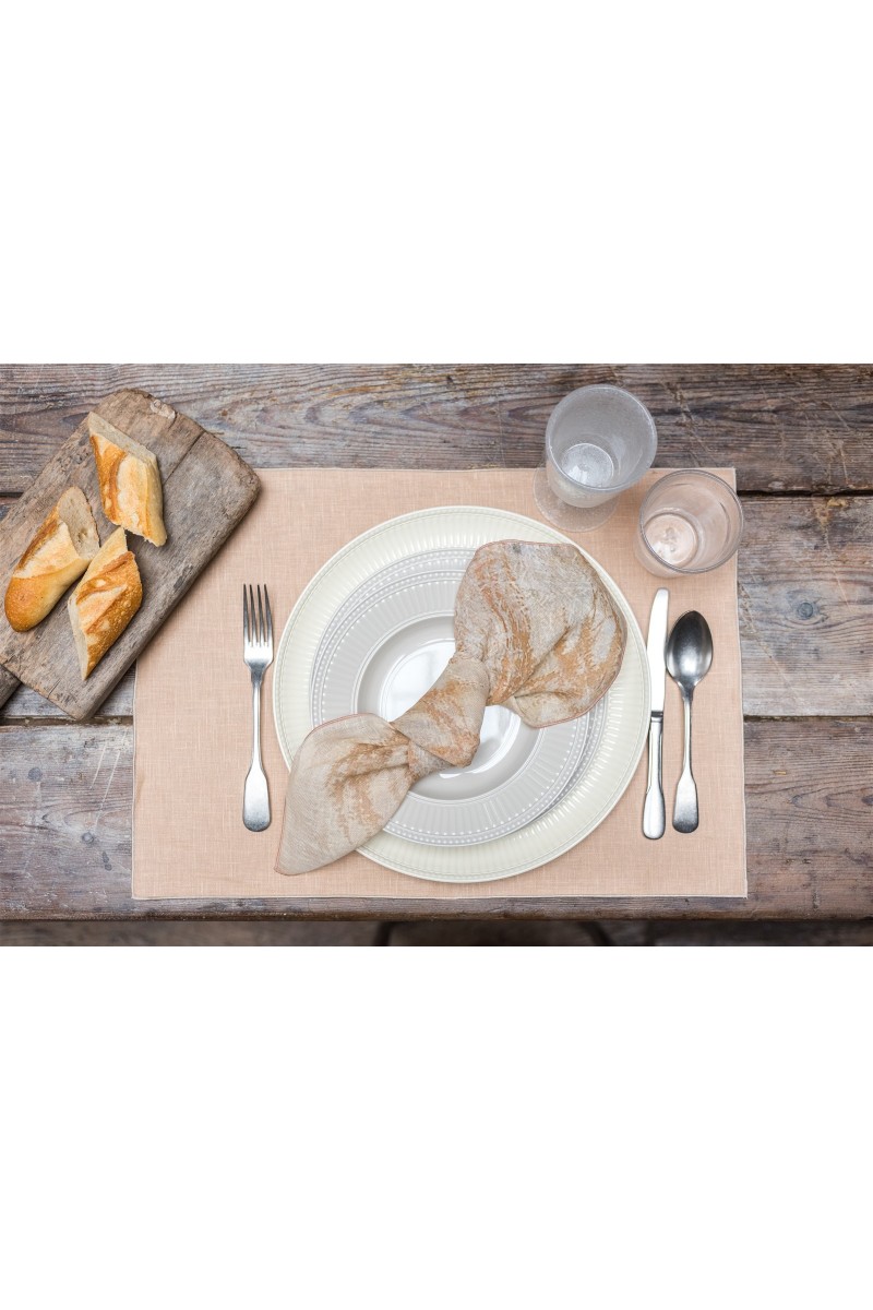 Serviette de table en lin Petals