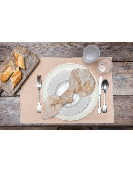 Serviette de table en lin Petals