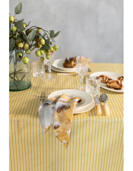 Serviette de table en lin Petals