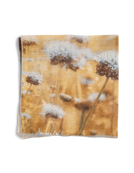 Serviette de table en lin Petals
