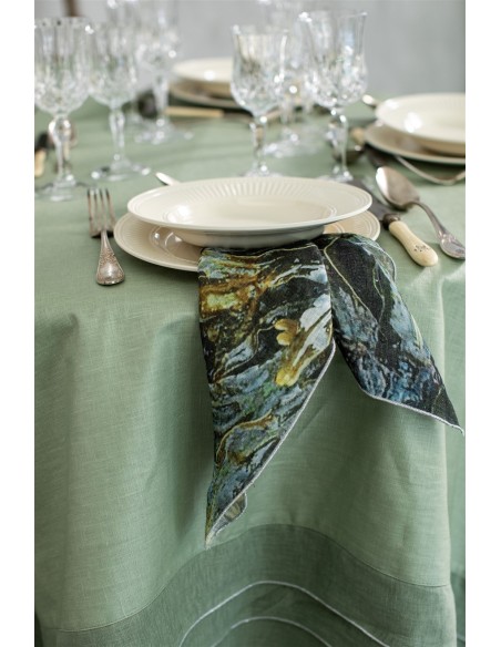 Serviette de table en lin Petals