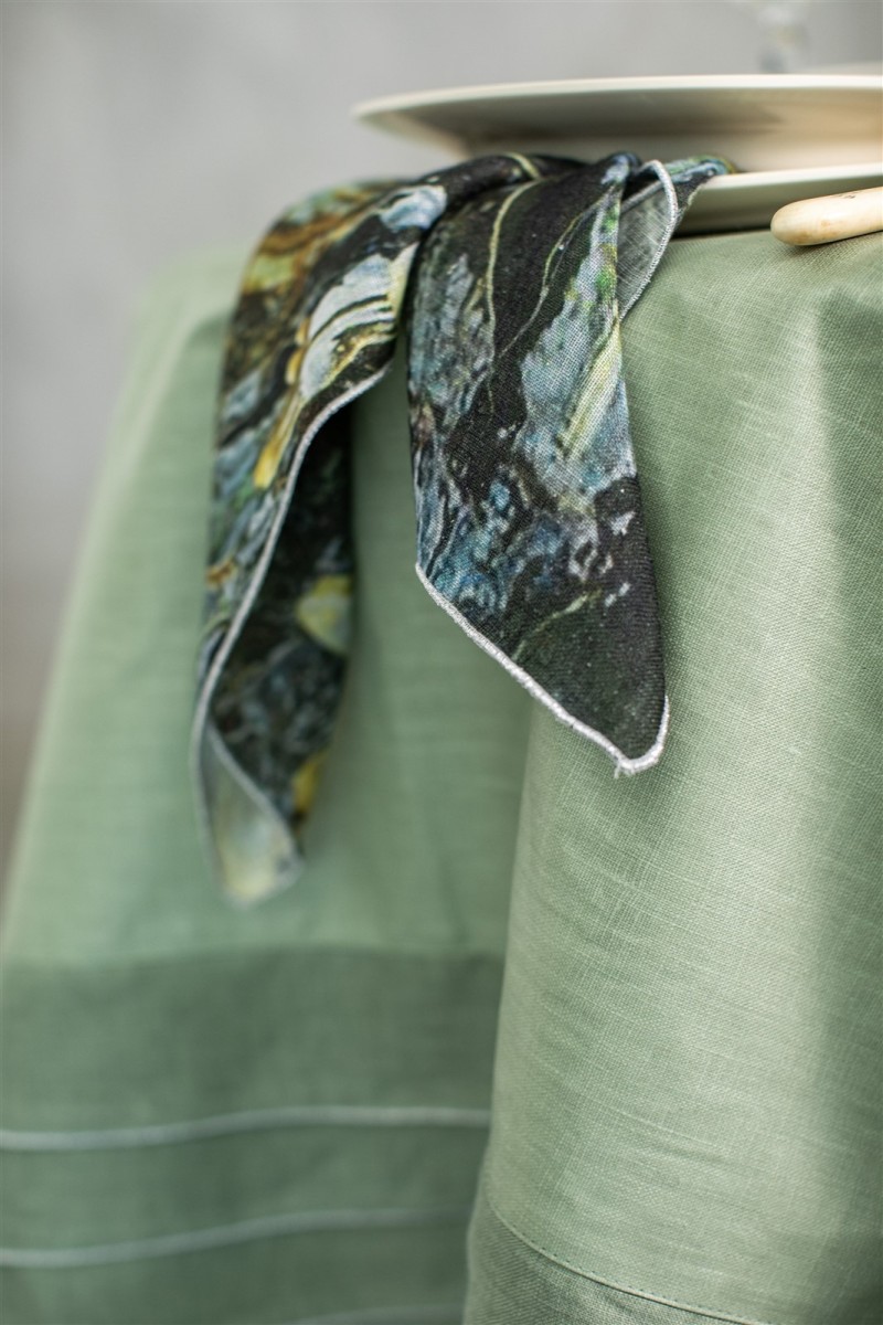 Serviette de table en lin Petals