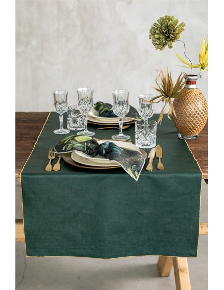 Serviette de table en lin Petals