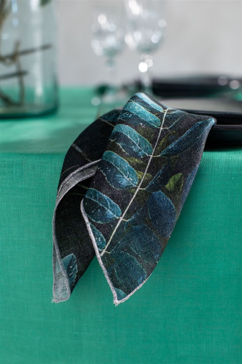 Serviette de table en lin Petals