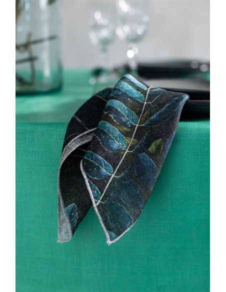 Serviette de table en lin Petals