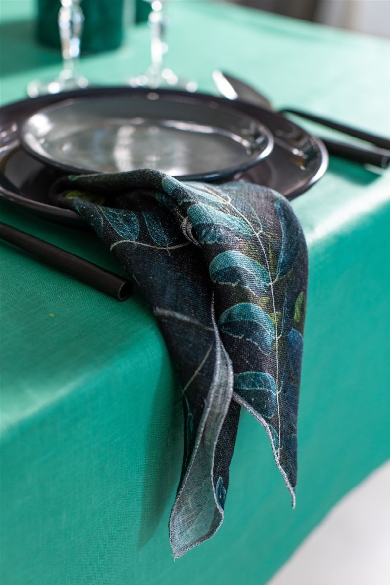 Serviette de table en lin Petals