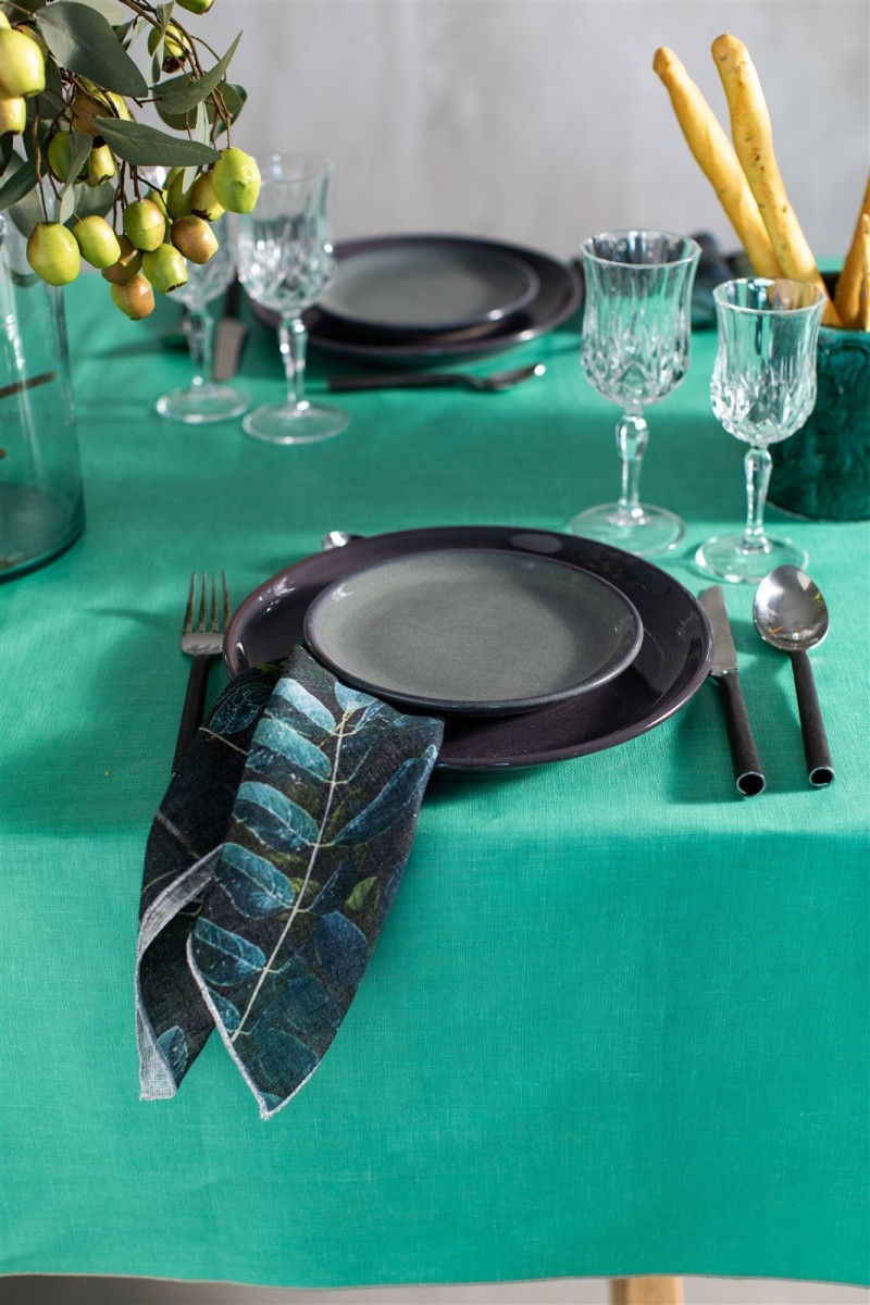 Serviette de table en lin Petals