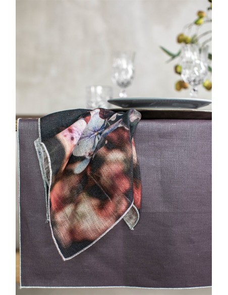 Serviette de table en lin Petals