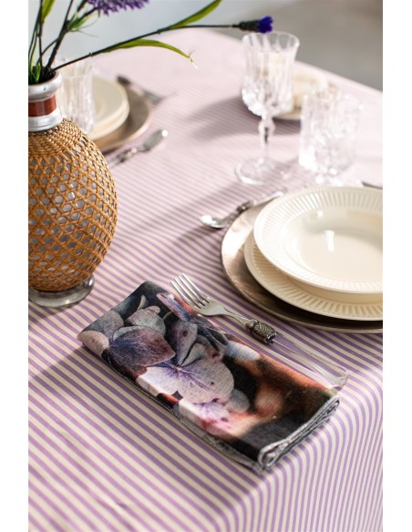 Serviette de table en lin Petals