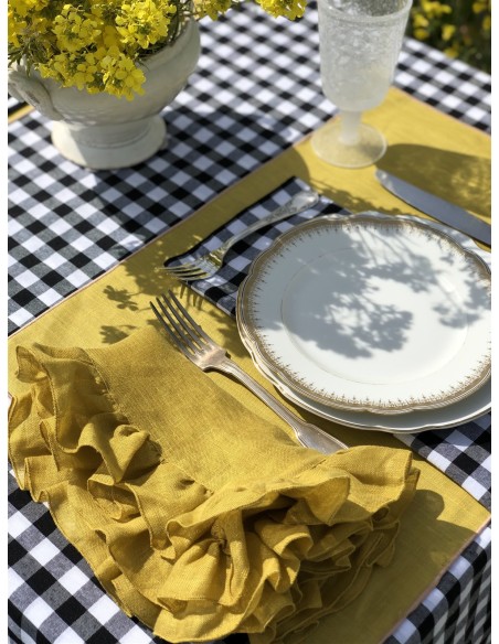 Serviette de table en lin Gitane