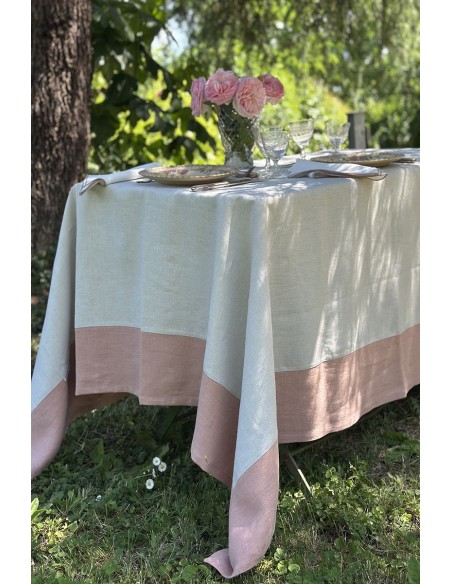 Nappe en lin Bauhaus enduit